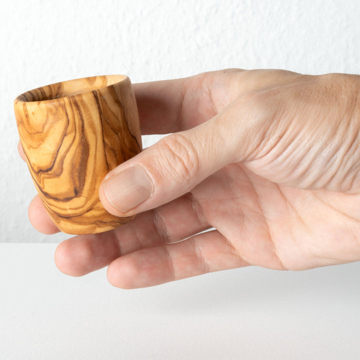 Kézműves olajfa felespohár szett (8 db-os)