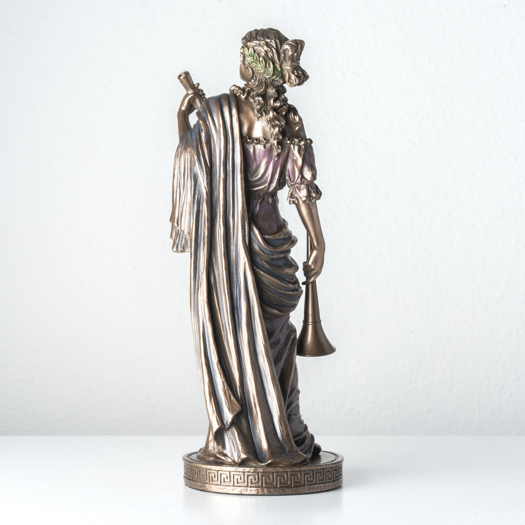 Klió, a történelem múzsájának szobra (Hidegen öntött bronz szobor)