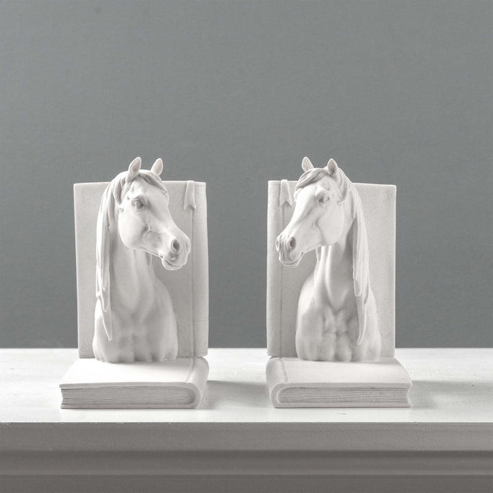 Lófej Könyvtámasz – Páros lovas mellszobor