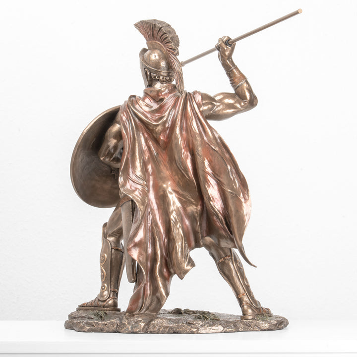 Leonidász Görög Harcos Bronz Szobor – Thermopülai Hős (Nagy – Hidegen Öntött Bronz Szobor)
