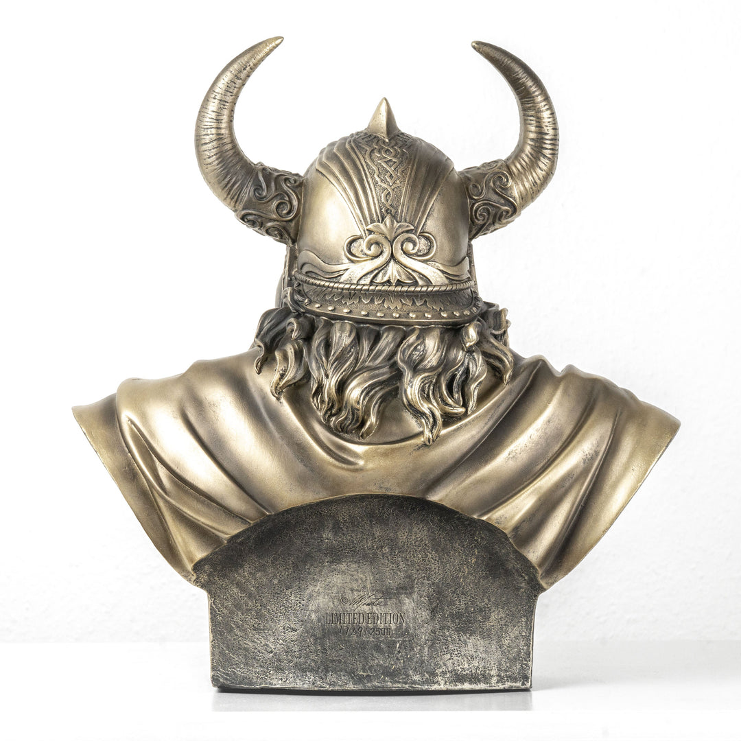 Odin mellszobor — Az északi istenek atyja (Bronz hatású szobor)