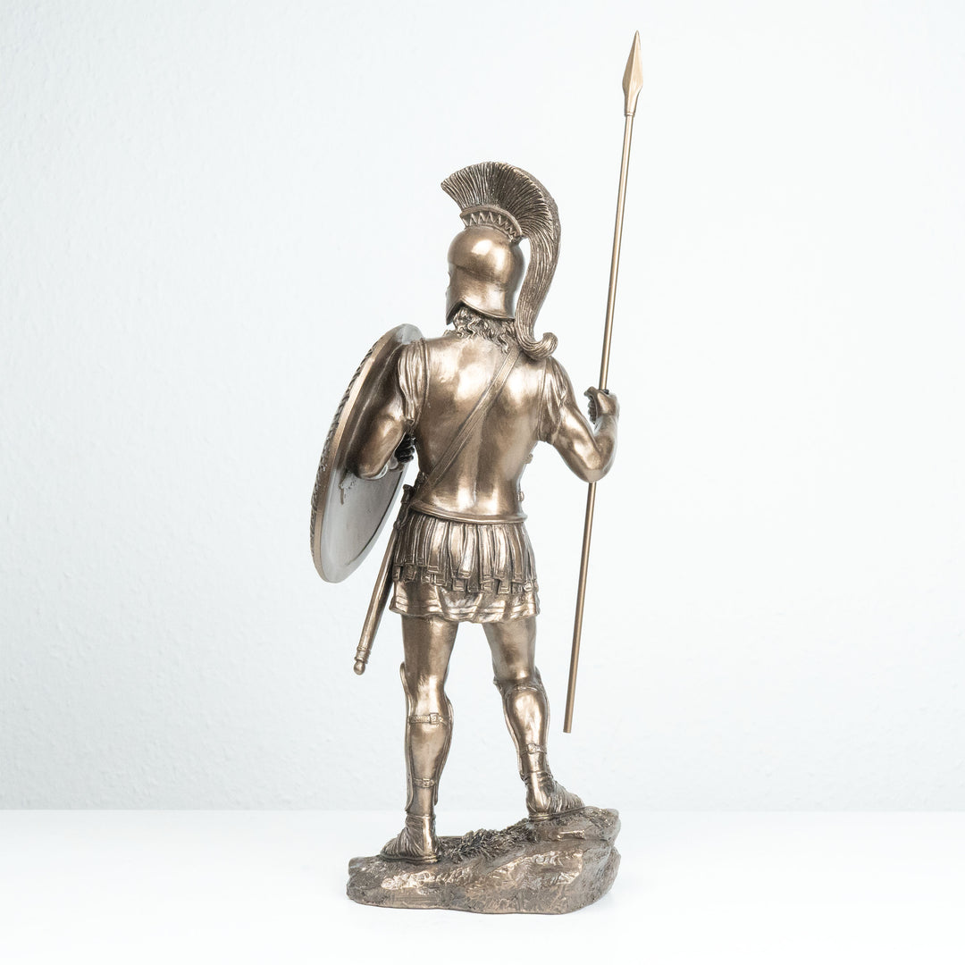 Spártai Harcos Szobor (Görög katona – Hidegen öntött bronz szobor)