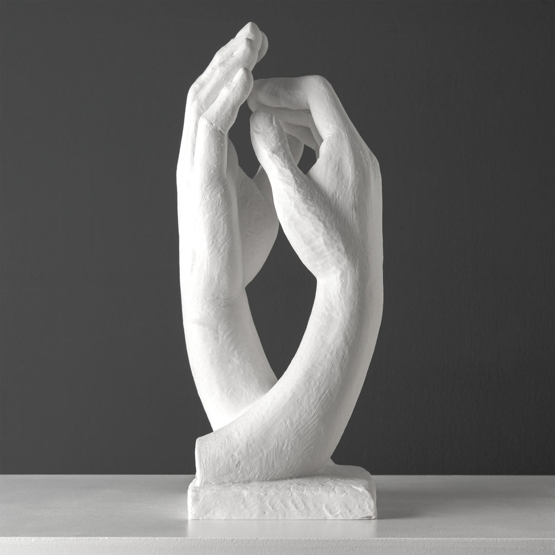 A katedrális kéz szobor – Rodintól (Nagy, fehér)