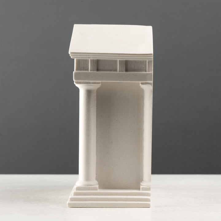 Veni Vidi Vici könyvtámasz – Római templom stílusban