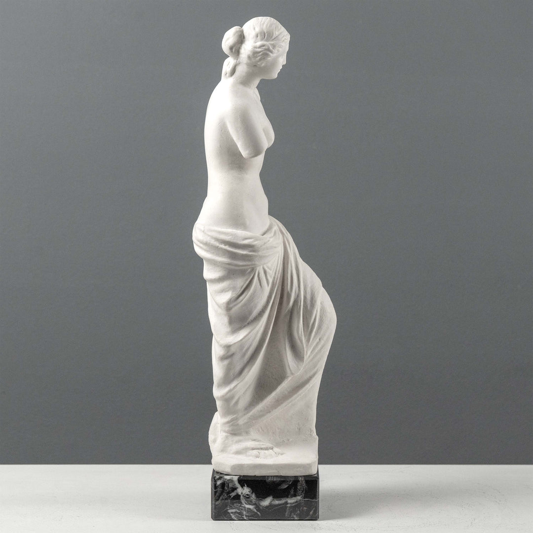 Venus de Milo Szobor -  Fekete Márvány Talpazaton