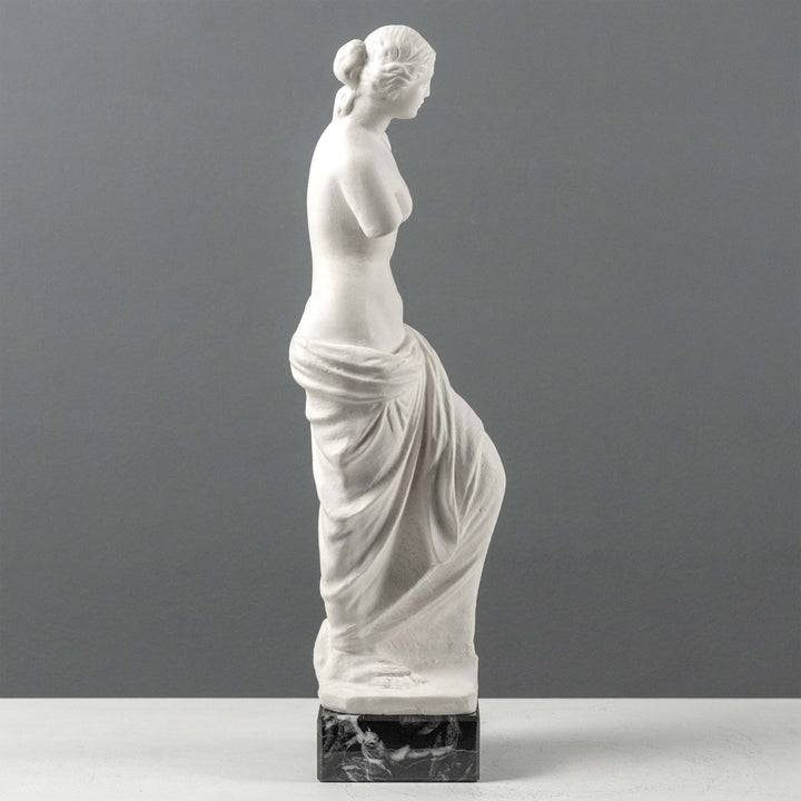 Venus de Milo Szobor -  Fekete Márvány Talpazaton