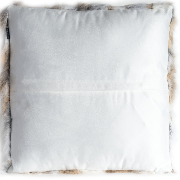 Bézs Nyúlszőrme Díszpárna (Oryctolagus cuniculus)