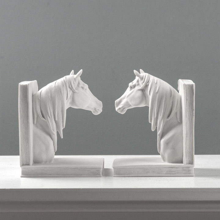 Lófej Könyvtámasz – Páros lovas mellszobor