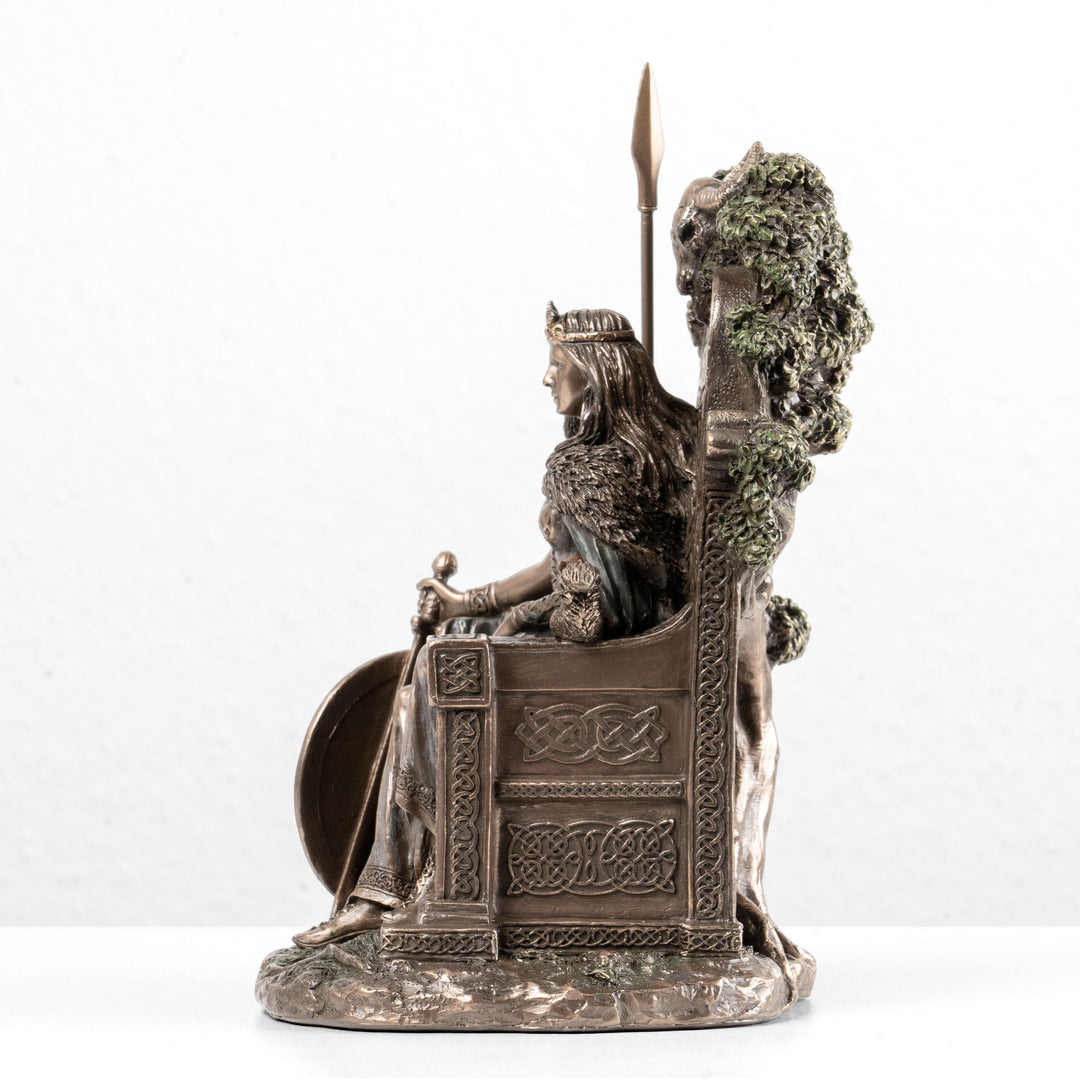 Medb szobor — Connacht harcos királynője (Hidegen öntött bronz szobor)
