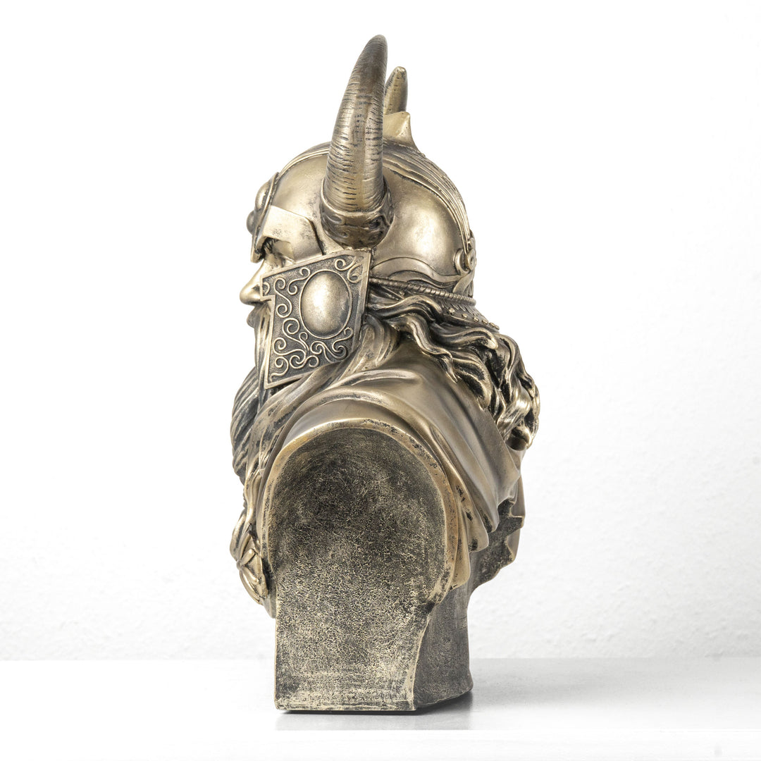 Odin mellszobor — Az északi istenek atyja (Bronz hatású szobor)