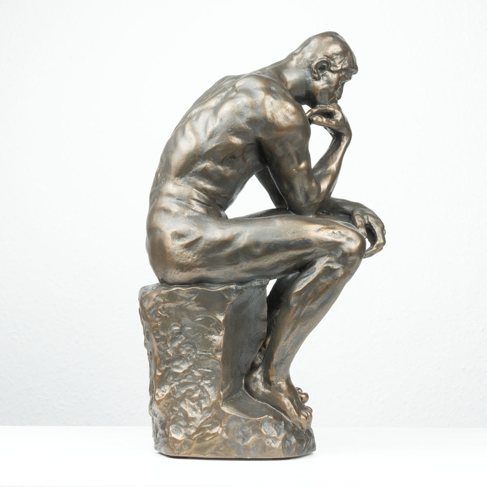 A Gondolkodó Szobor Rodin Alkotása (Nagy, Hideg öntvény bronz szobor)