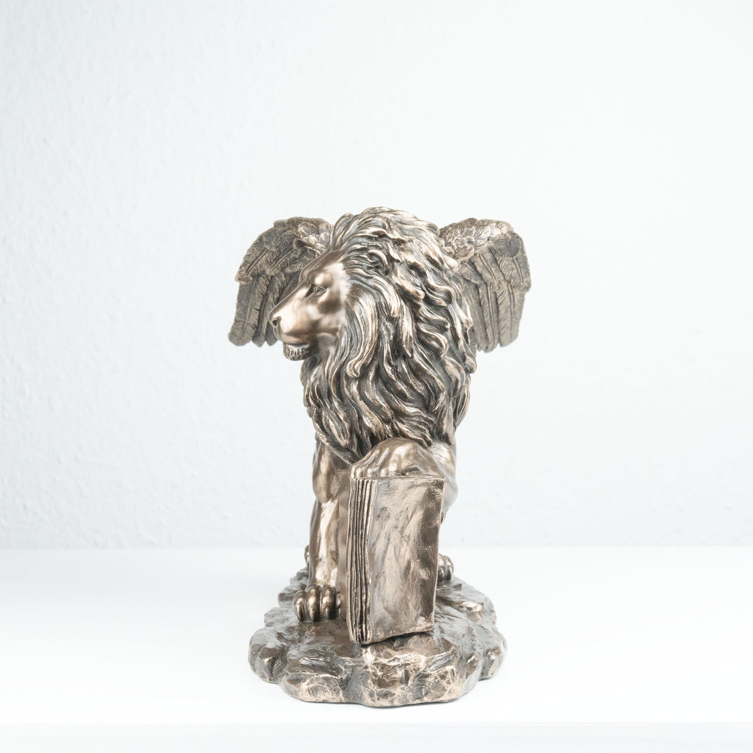 Szárnyas Oroszlán Szobor – Szent Márk, Velence jelképe (Hidegen öntött bronz szobor)