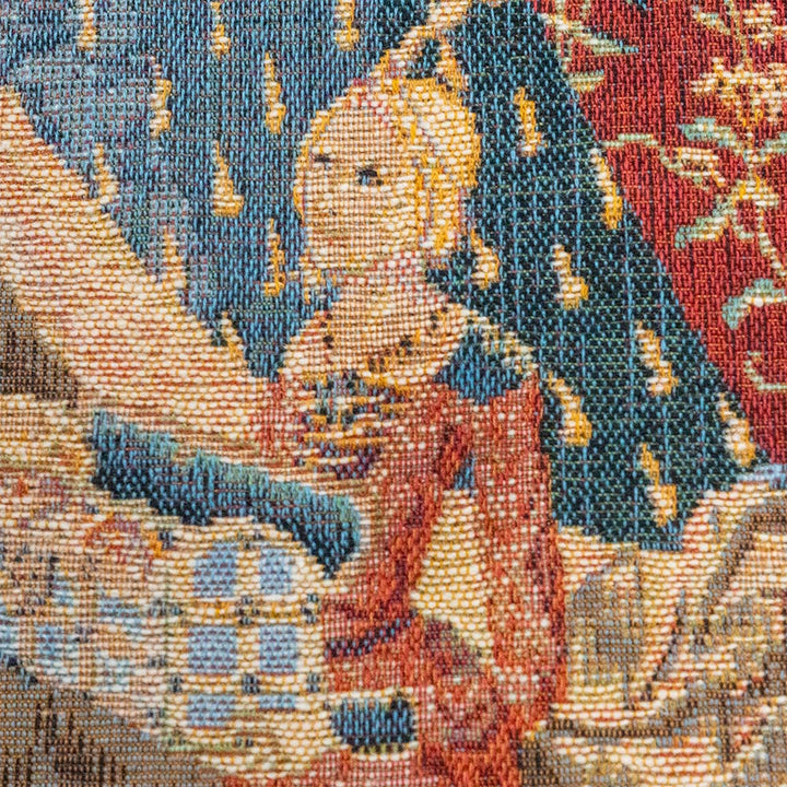 A hölgy és az unikornis gobelin faliszőnyeg (jacquard szövés)