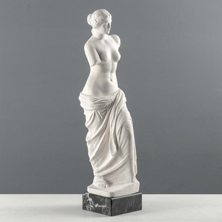 Venus de Milo Szobor -  Fekete Márvány Talpazaton