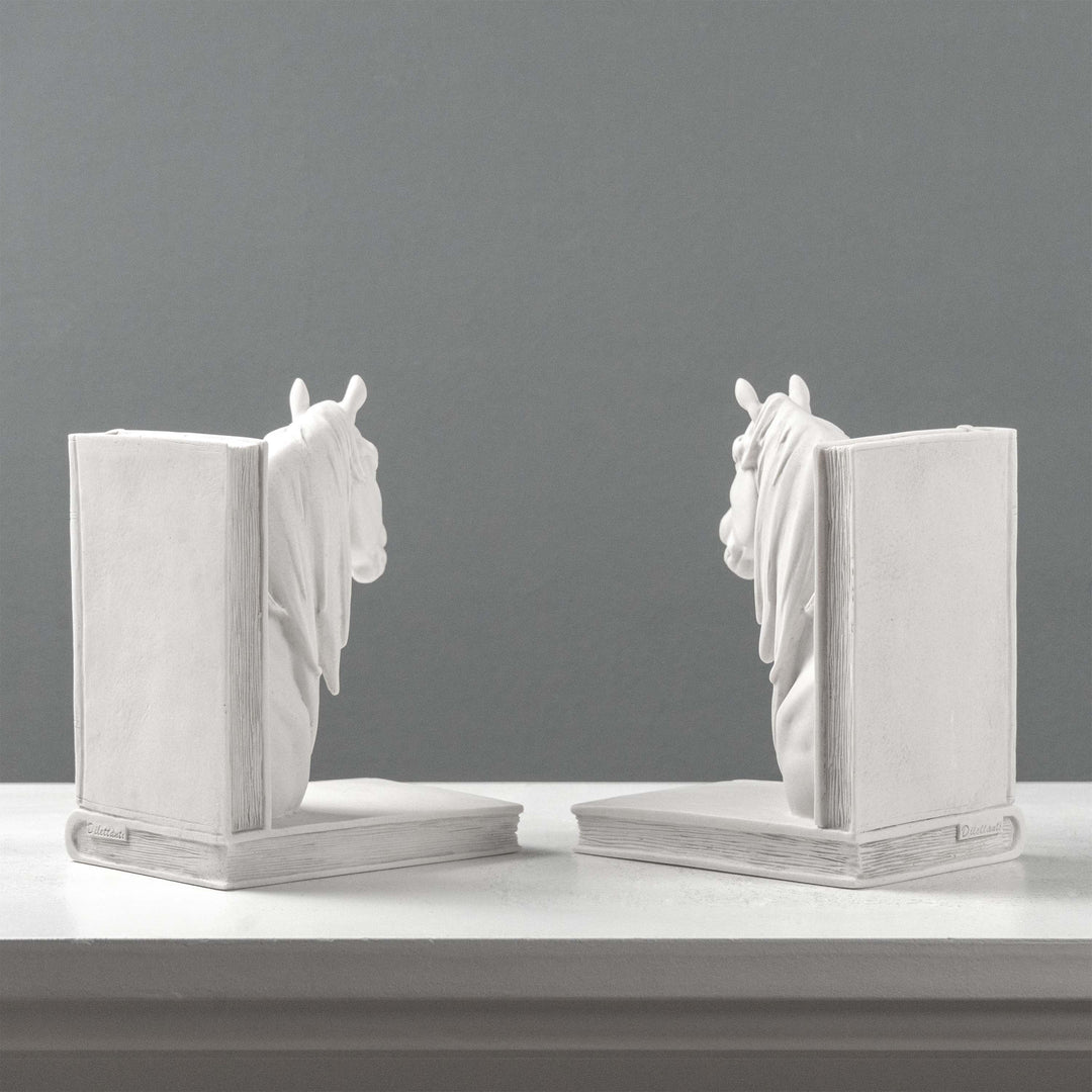 Lófej Könyvtámasz – Páros lovas mellszobor