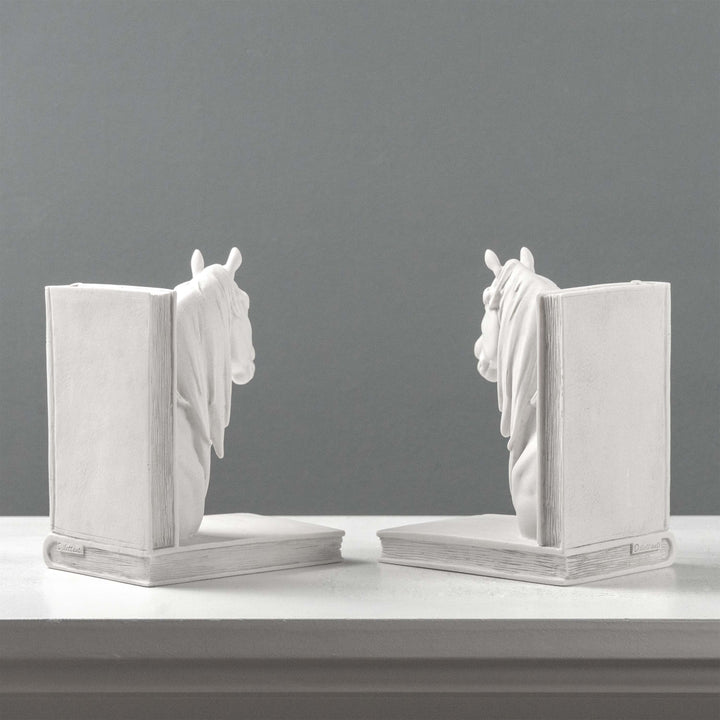 Lófej Könyvtámasz – Páros lovas mellszobor