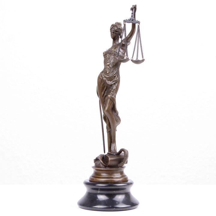 Justitia Bronz Szobor (Öntött Bronz Szobor)