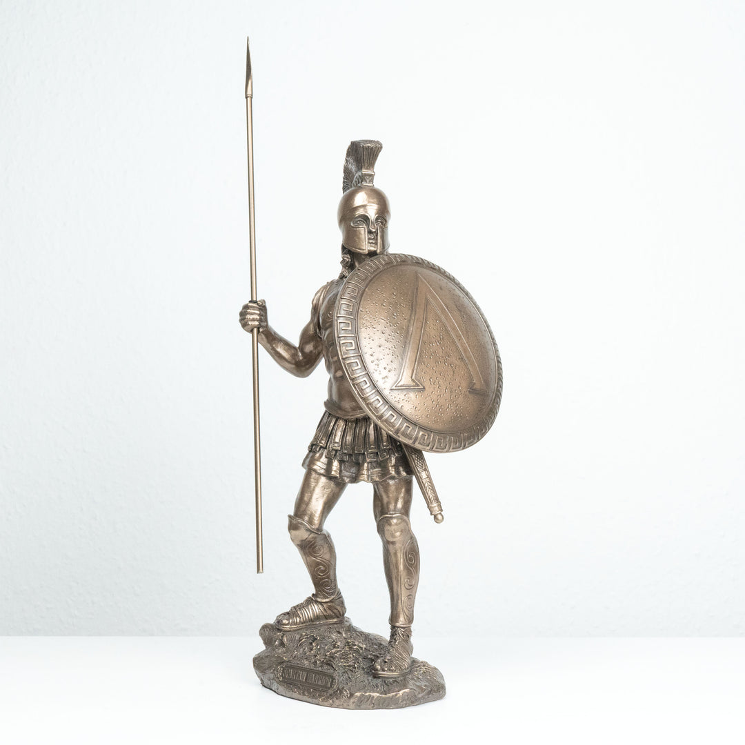 Spártai Harcos Szobor (Görög katona – Hidegen öntött bronz szobor)
