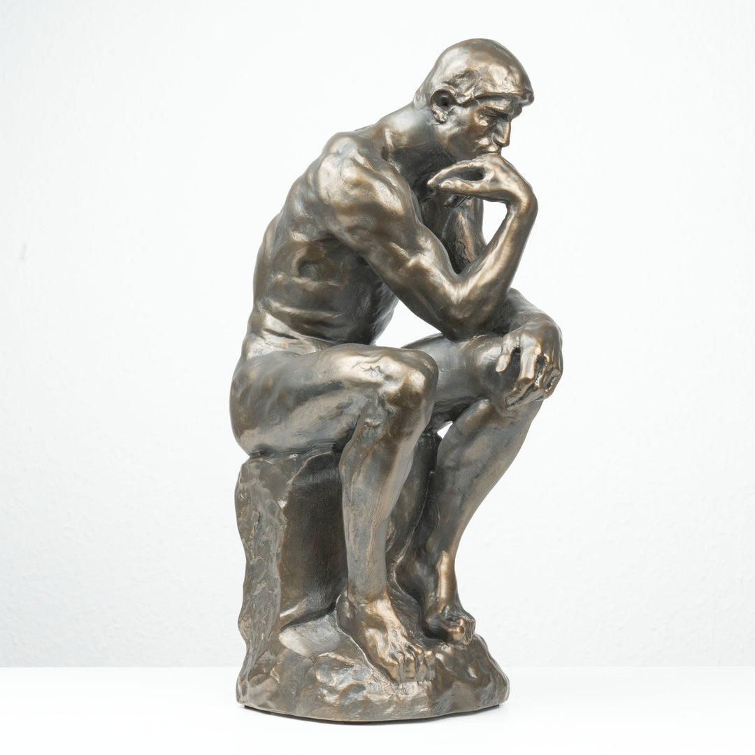 A Gondolkodó Szobor Rodin Alkotása (Nagy, Hideg öntvény bronz szobor)