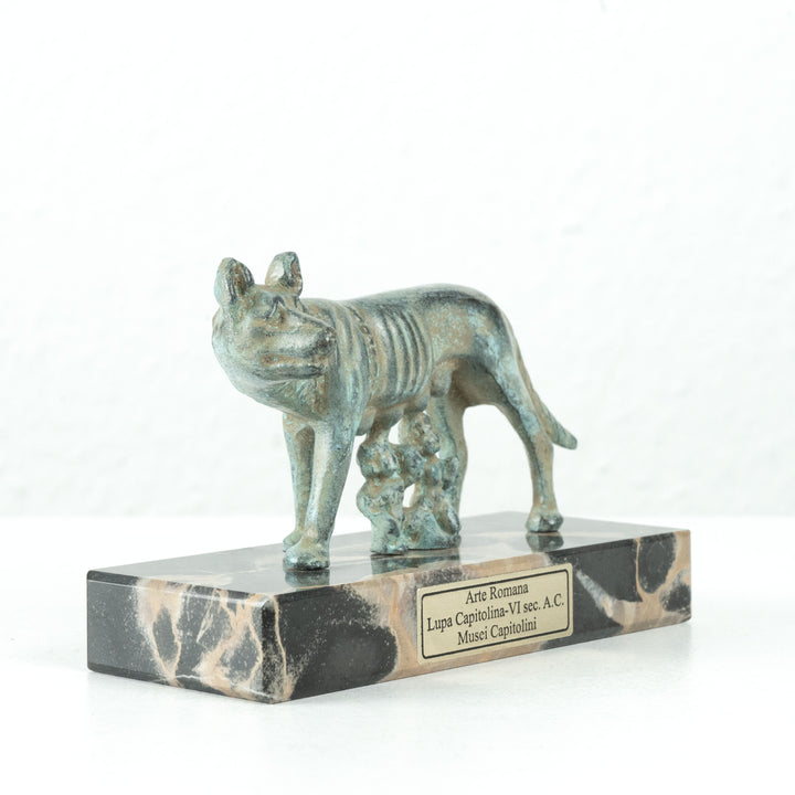Római Farkasanya Szobor Romulus és Rémusz (Bronz)