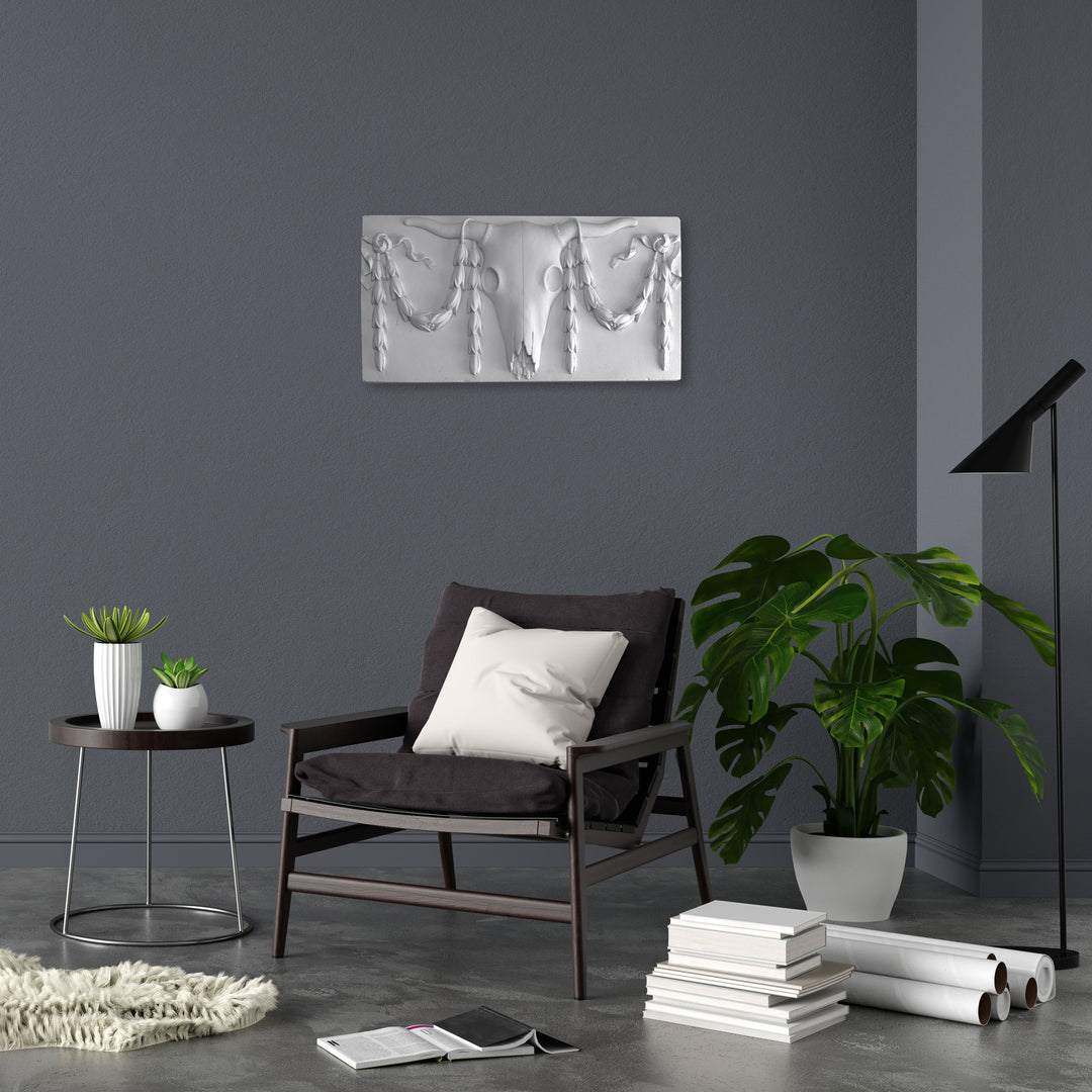 Ökörkoponya Fali Dekor – Klasszikus dombormű