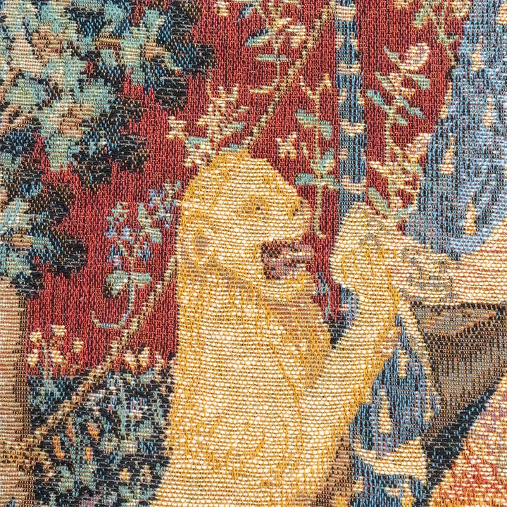 A hölgy és az unikornis gobelin faliszőnyeg (jacquard szövés)
