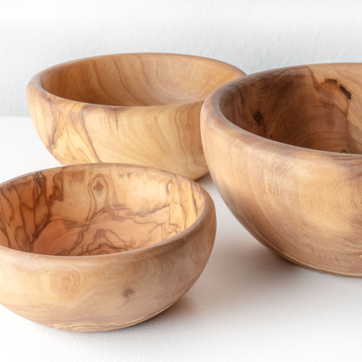 Kézműves olajfa tálkészlet (6 db-os)