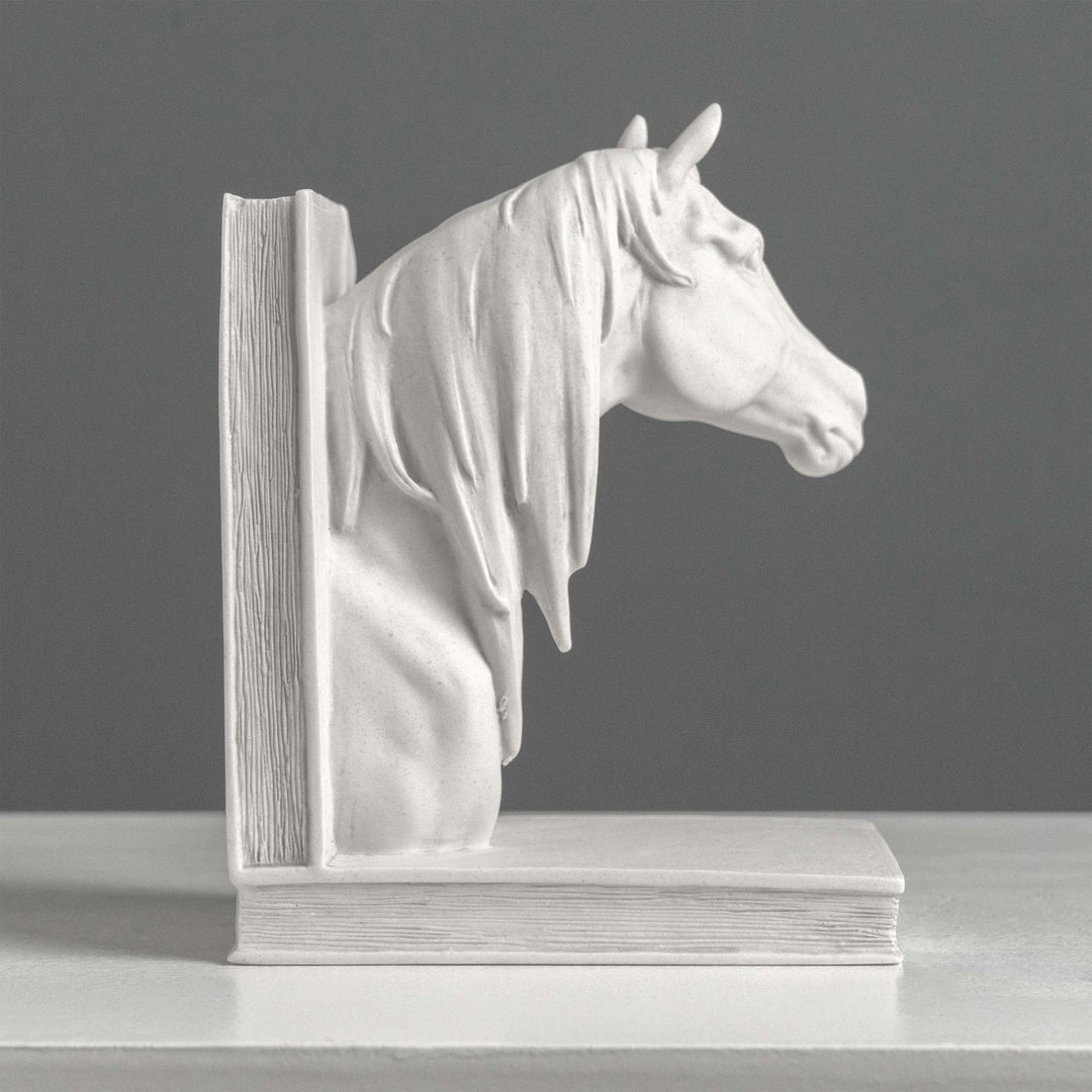 Lófej Könyvtámasz – Páros lovas mellszobor