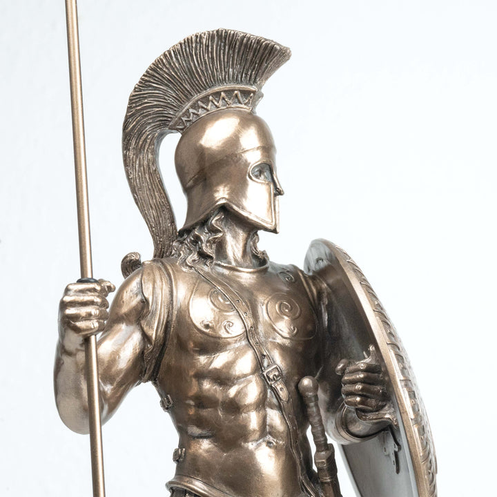 Spártai Harcos Szobor (Görög katona – Hidegen öntött bronz szobor)