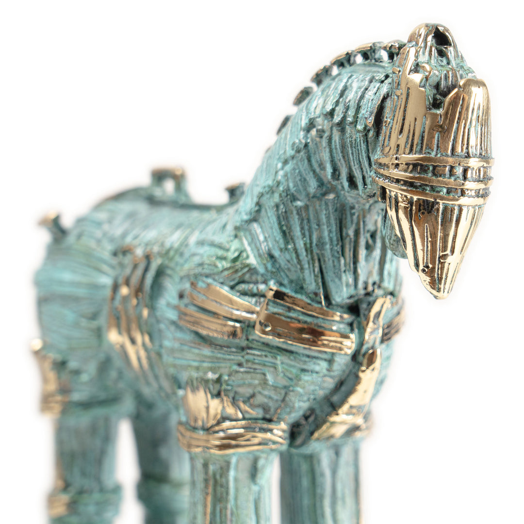 Trójai faló (Sárgaréz szobor)