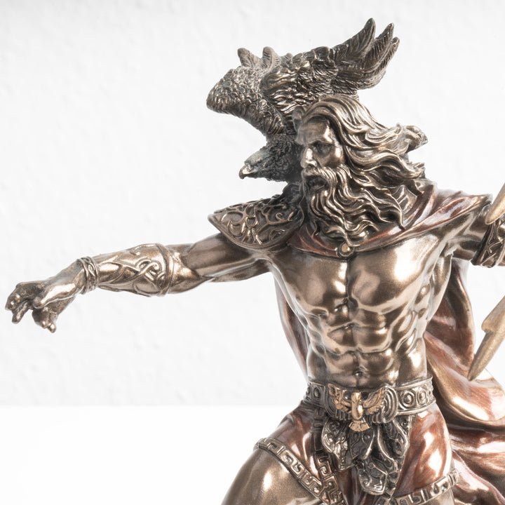 Zeusz görög isten szobor – Olümposz királya (Hidegen öntött bronz szobor)