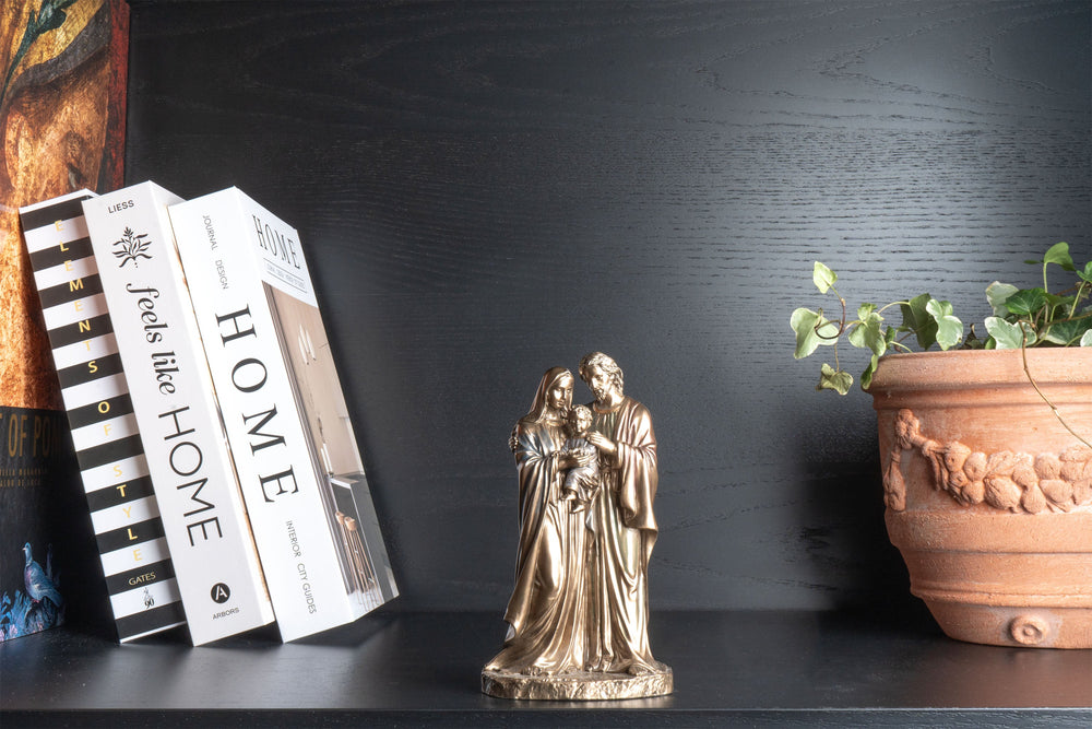 Szent Család szobor – A keresztény családok oltalmazója (Hidegen öntött bronz szobor)