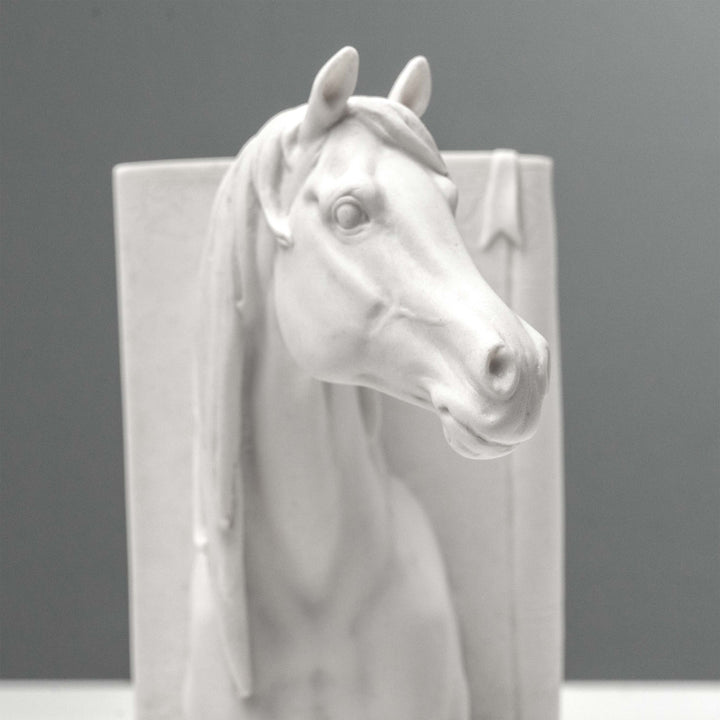 Lófej Könyvtámasz – Páros lovas mellszobor