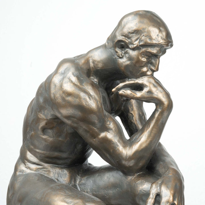 A Gondolkodó Szobor Rodin Alkotása (Nagy, Hideg öntvény bronz szobor)