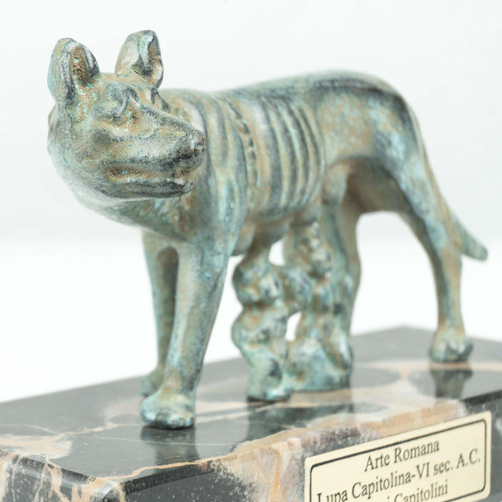 Római Farkasanya Szobor Romulus és Rémusz (Bronz)