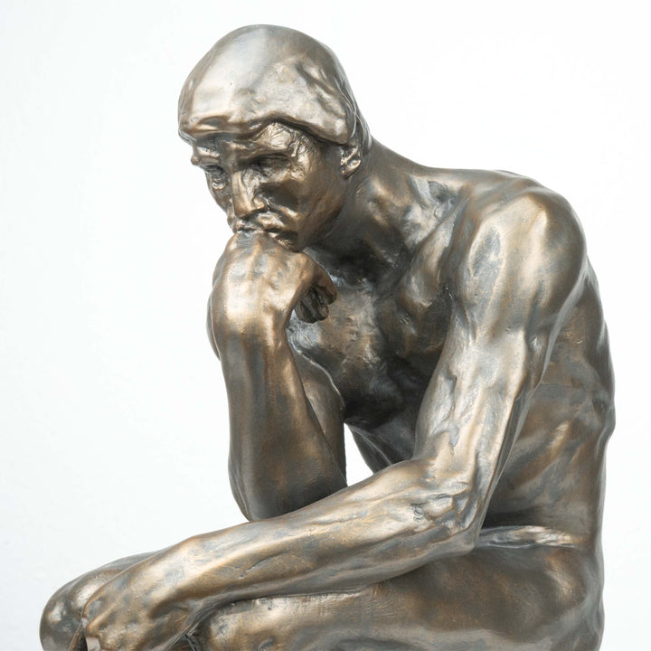 A Gondolkodó Szobor Rodin Alkotása (Nagy, Hideg öntvény bronz szobor)