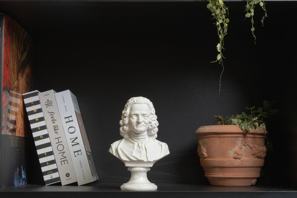 Voltaire mellszobor — a felvilágosodás szelleme