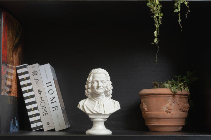 Voltaire mellszobor — a felvilágosodás szelleme