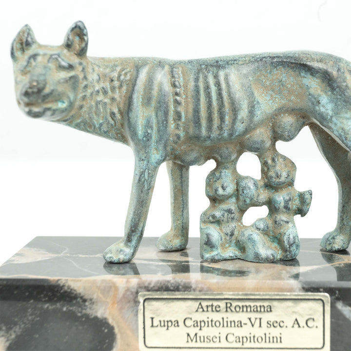 Római Farkasanya Szobor Romulus és Rémusz (Bronz)