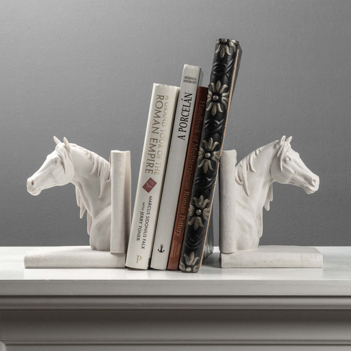 Lófej Könyvtámasz – Páros lovas mellszobor
