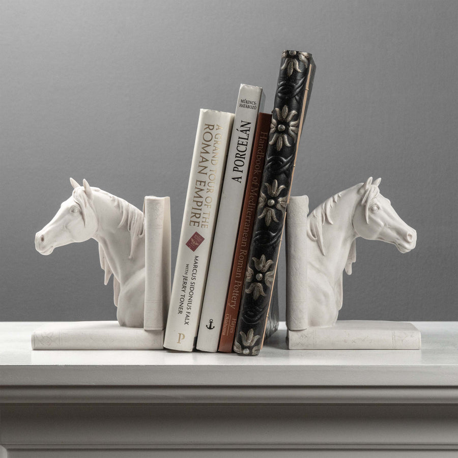 Lófej Könyvtámasz – Páros lovas mellszobor