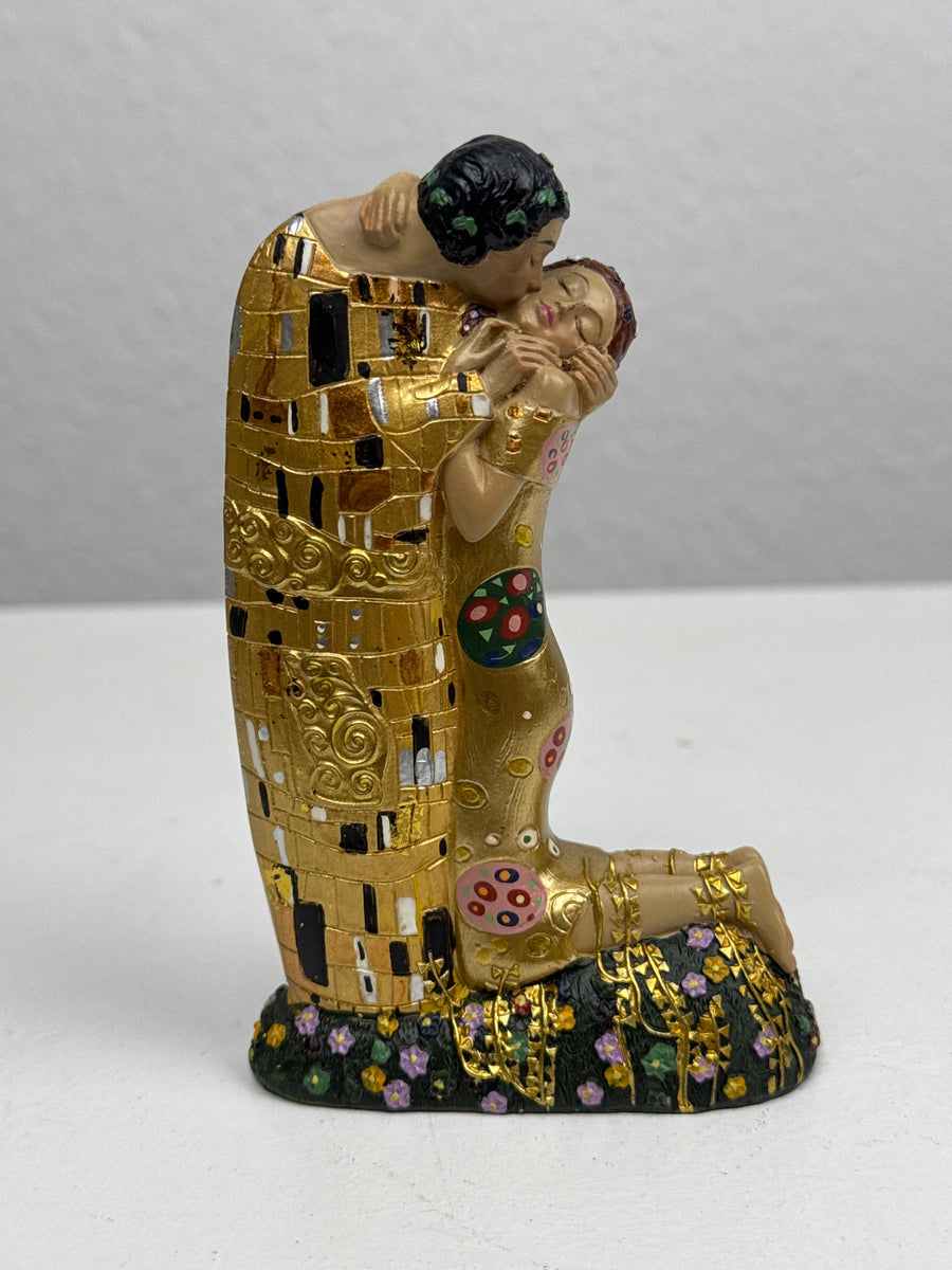 Szerelem Szobor – A csók Klimttől (Kicsi, szerelmespár)