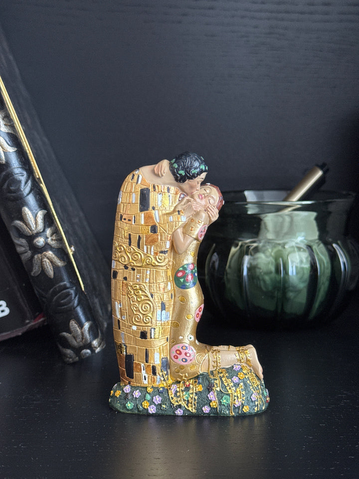 Szerelem Szobor – A csók Klimttől (Kicsi, szerelmespár)