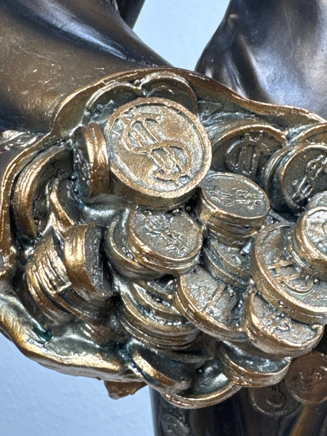 Fortuna Istennő Szobor – Görög Szerencseistennő (Nagy, antikolt bronz hatású)