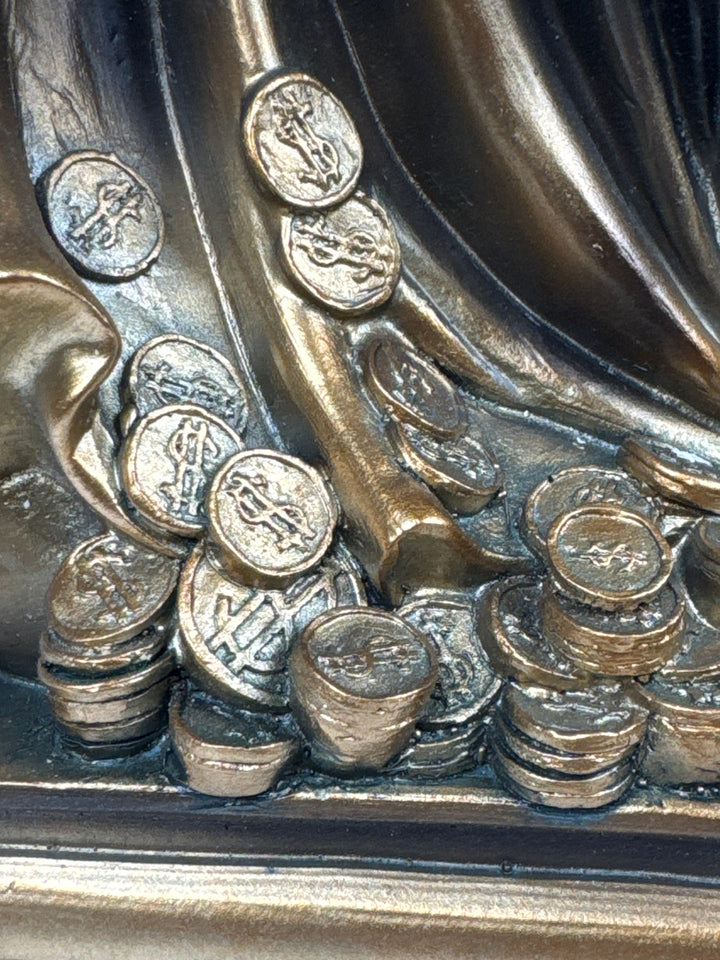 Fortuna Istennő Szobor – Görög Szerencseistennő (Nagy, antikolt bronz hatású)