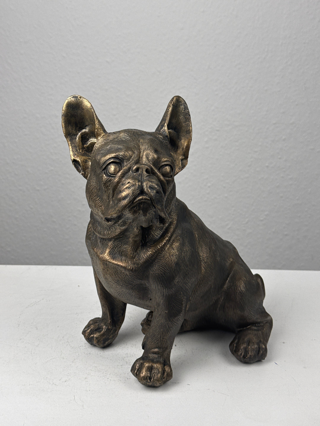 Ülő Bulldog Szobor (Bronz Hatású)