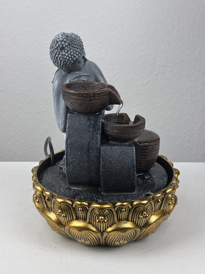 Buddha Beltéri Szökőkút – Zen Nyugalom Fénnyel és Vízzel