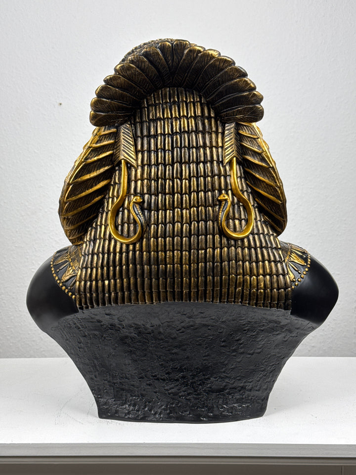Kleopátra Mellszobor – Egyiptomi Királynő (Fekete-Arany)