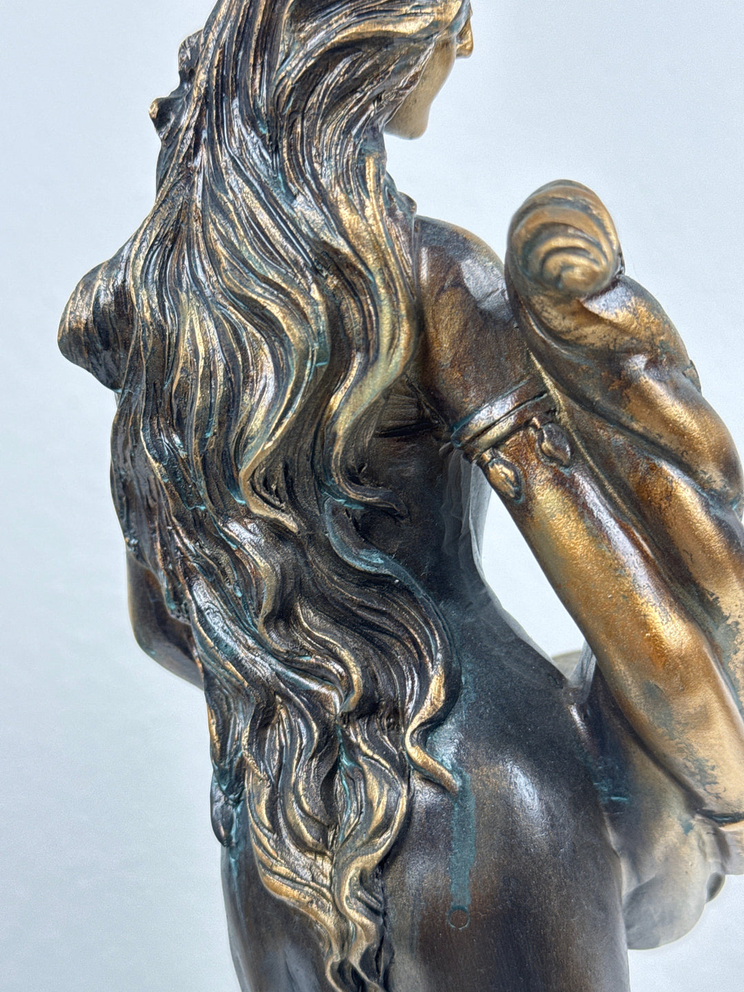 Fortuna Istennő Szobor – Görög Szerencseistennő (Antikolt bronz hatású)