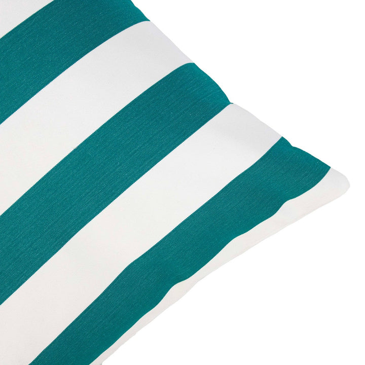 Petrolzöld Kültéri Párna Függőleges Csíkokkal (klub stílus)